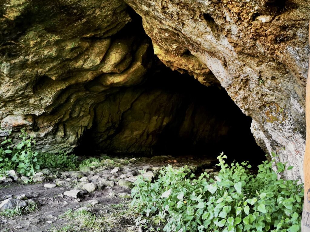 La entrada de la cueva de Mairuelegorreta (Parque Natural de Gorbeia9