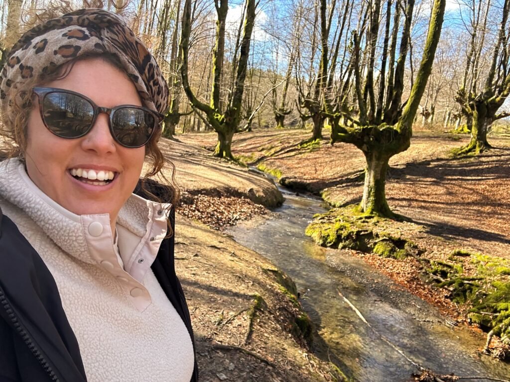 Hayedo de Otzarreta en marzo (Gorbeia)