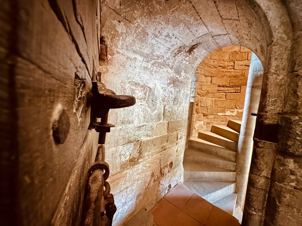 En el interior del castillo de Foix 