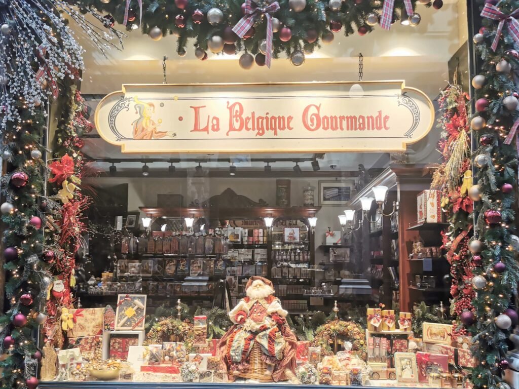 Escaparates muy navideños por todos los rincones (Navidad en Bélgica)