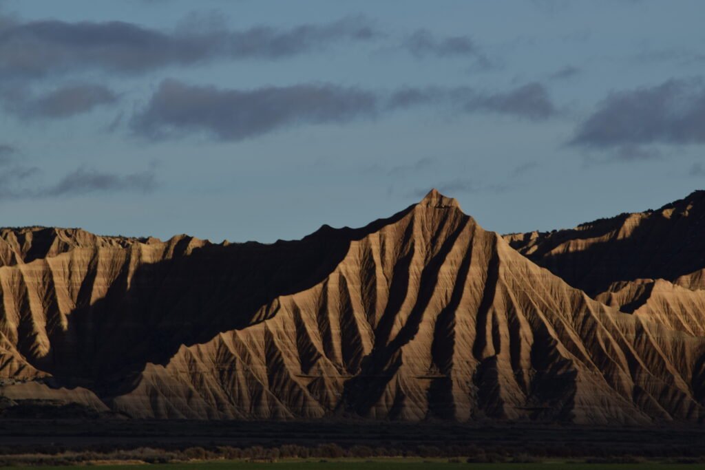 Las sombras y texturas que se crean en el desierto de Las Bardenas son espectaculares.