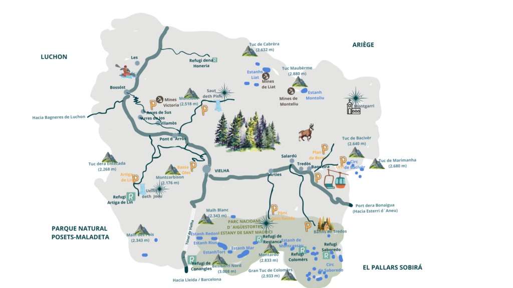 El mapa con los imprescindibles del Valle de Arán_open your mind traveling