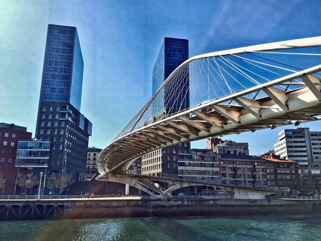 Si llegas caminando al Guggenheim, recorrerás el paseo junto a la Ría