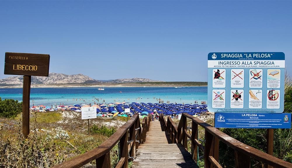 Consejos y normas para visita la playa La Pelosa, Stintino (Cerdeña)
